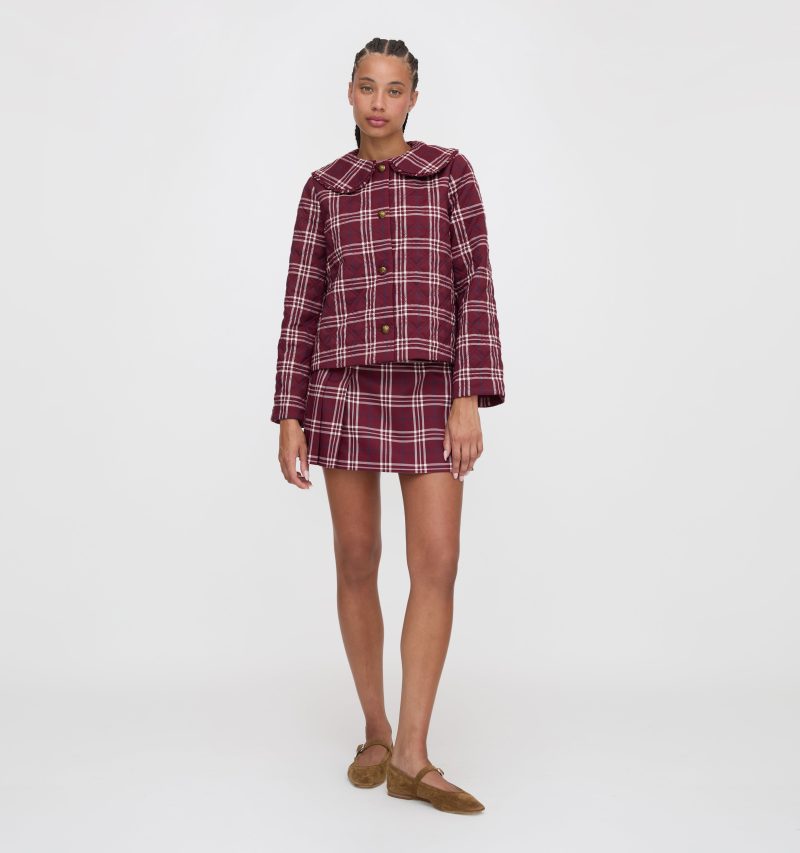 TheBlakeJacket BerryWallacePlaid TheInolaSkirt BerryWallacePlaid22631