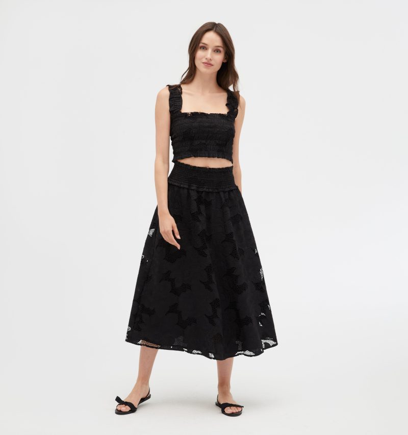 TheDelphineNapSkirt BlackCottonFloralLaceTheAzaleaNapTop BlackCottonFloralLace6134 115 1