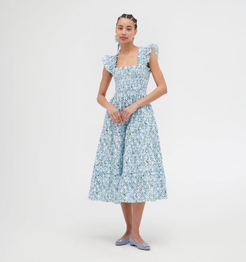 TheEllieNapDress BasketweaveVineinBlue 00317