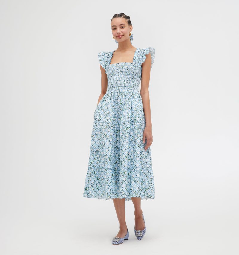 TheEllieNapDress BasketweaveVineinBlue 00320