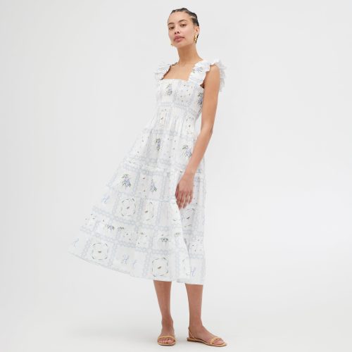 TheEllieNapDress FloralPatchworkinWhite 00471