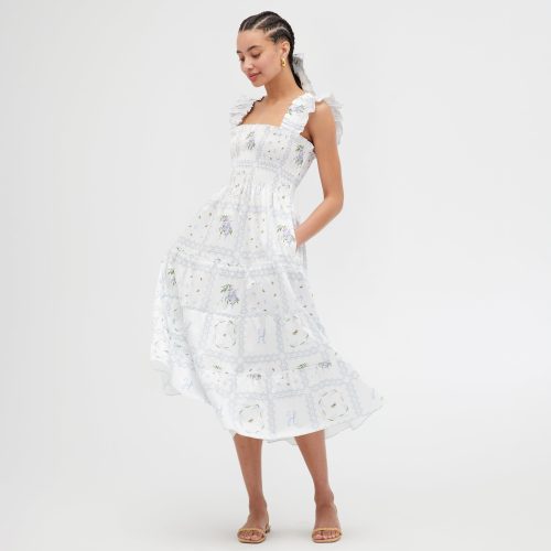 TheEllieNapDress FloralPatchworkinWhite 00513