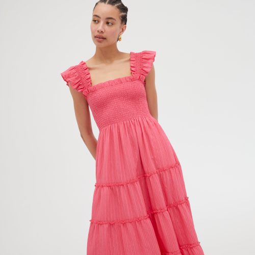 TheEllieNapDress WatermelonOrganzaSeersucker 00824