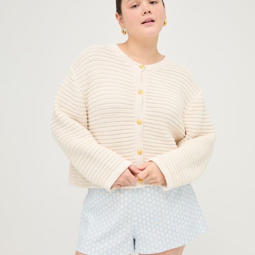 TheHarperCardigan CreamMarlKnit133659