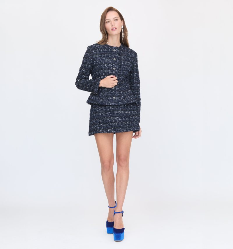 TheValentinoJacket HallieSkirtBlack NavyTweed3581