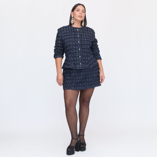 TheValentinoJacket HallieSkirtBlack NavyTweed5241