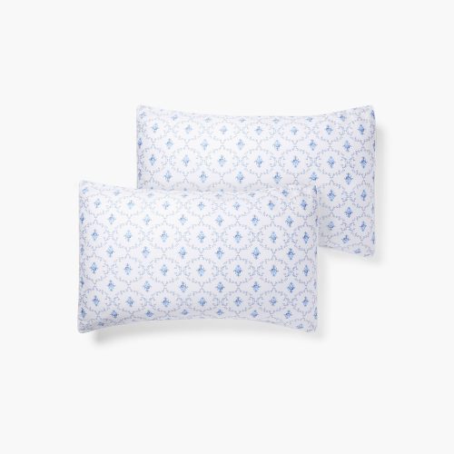 bluetrellis pillowcase set